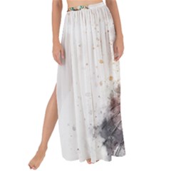 Cat Animal Art Abstract Watercolor Maxi Chiffon Tie-up Sarong