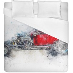 Car Old Car Art Abstract Duvet Cover (king Size) by Celenk