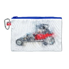 Car Old Car Art Abstract Canvas Cosmetic Bag (large)