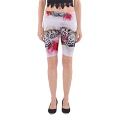 Butterfly Animal Insect Art Yoga Cropped Leggings by Celenk