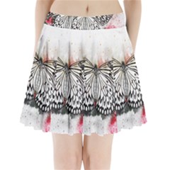 Butterfly Animal Insect Art Pleated Mini Skirt by Celenk