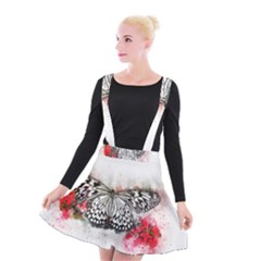 Butterfly Animal Insect Art Suspender Skater Skirt by Celenk