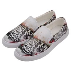 Butterfly Animal Insect Art Men s Canvas Slip Ons