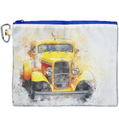 Car Old Art Abstract Canvas Cosmetic Bag (xxxl)