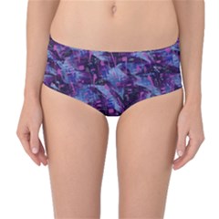 Techno Grunge Punk Mid-waist Bikini Bottoms