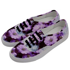 Flowers Purple Nature Art Abstract Men s Classic Low Top Sneakers