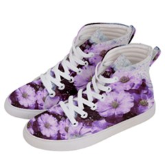 Flowers Purple Nature Art Abstract Women s Hi-top Skate Sneakers