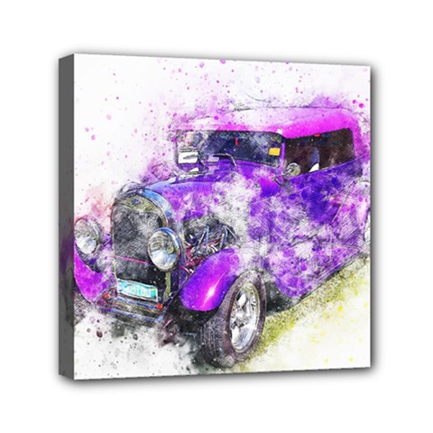 Car Old Car Art Abstract Canvas Travel Bag by Celenk