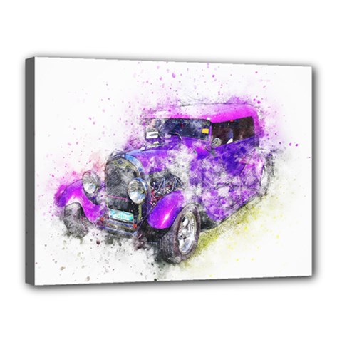 Car Old Car Art Abstract Canvas 16  X 12  by Celenk