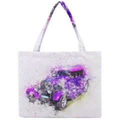 Car Old Car Art Abstract Mini Tote Bag by Celenk