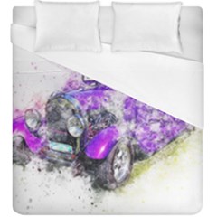 Car Old Car Art Abstract Duvet Cover (king Size) by Celenk