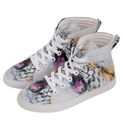 Tiger Roar Animal Art Abstract Men s Hi-top Skate Sneakers by Celenk