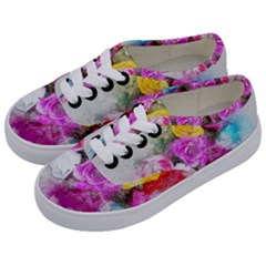 Flowers Bouquet Art Abstract Kids  Classic Low Top Sneakers