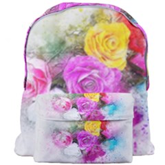 Flowers Bouquet Art Abstract Giant Full Print Backpack by Celenk