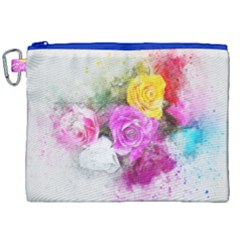 Flowers Bouquet Art Abstract Canvas Cosmetic Bag (xxl)