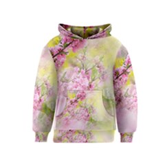 Flowers Pink Art Abstract Nature Kids  Pullover Hoodie