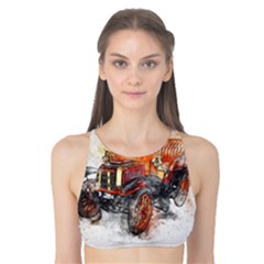 Car Old Car Art Abstract Tank Bikini Top by Celenk