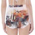 Car Old Car Art Abstract High-Waisted Bikini Bottoms View2