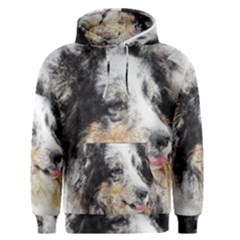 Dog Shetland Pet Art Abstract Men s Pullover Hoodie by Celenk