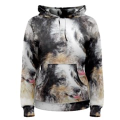 Dog Shetland Pet Art Abstract Women s Pullover Hoodie by Celenk