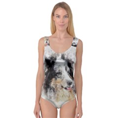 Dog Shetland Pet Art Abstract Princess Tank Leotard  by Celenk