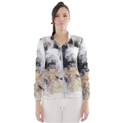 Dog Shetland Pet Art Abstract Wind Breaker (women) by Celenk