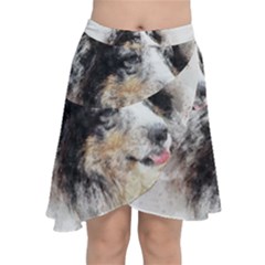 Dog Shetland Pet Art Abstract Chiffon Wrap by Celenk