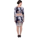 Dog Shetland Pet Art Abstract Long Sleeve Crop Top & Bodycon Skirt Set View2