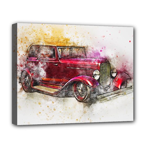 Car Old Car Art Abstract Deluxe Canvas 20  X 16   by Celenk