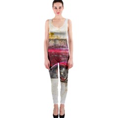 Car Old Car Art Abstract Onepiece Catsuit by Celenk