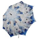 Dog Cats Pet Art Abstract Hook Handle Umbrellas (Medium) View2