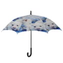 Dog Cats Pet Art Abstract Hook Handle Umbrellas (Medium) View3