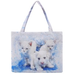 Dog Cats Pet Art Abstract Mini Tote Bag by Celenk