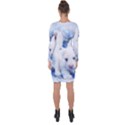 Dog Cats Pet Art Abstract Asymmetric Cut-Out Shift Dress View2