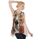 Dog Basset Pet Art Abstract Side Drop Tank Tunic View1