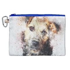 Dog Animal Pet Art Abstract Canvas Cosmetic Bag (xl)