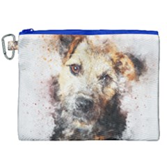 Dog Animal Pet Art Abstract Canvas Cosmetic Bag (xxl)