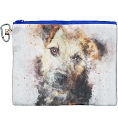 Dog Animal Pet Art Abstract Canvas Cosmetic Bag (xxxl)