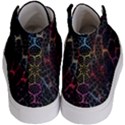 Background Grid Art Abstract Kid s Hi-Top Skate Sneakers View4