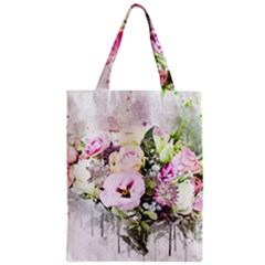 Flowers Bouquet Art Abstract Zipper Classic Tote Bag by Celenk