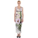 Flowers Bouquet Art Abstract Fitted Maxi Dress View1