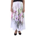 Flowers Bouquet Art Abstract Flared Maxi Skirt View1