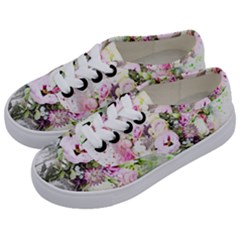 Flowers Bouquet Art Abstract Kids  Classic Low Top Sneakers