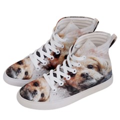 Dog Animal Pet Art Abstract Women s Hi-top Skate Sneakers by Celenk