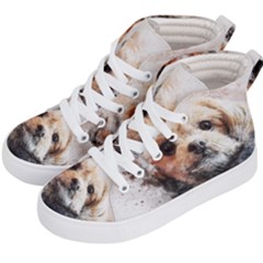 Dog Animal Pet Art Abstract Kid s Hi-top Skate Sneakers