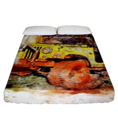 Car Old Car Fart Abstract Fitted Sheet (king Size)