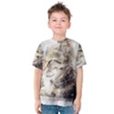 Cat Animal Art Abstract Watercolor Kids  Cotton Tee View1