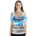 Car Old Car Art Abstract Butterfly Sleeve Cutout Tee  View1