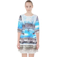 Car Old Car Art Abstract Pocket Dress