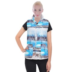 Car Old Car Art Abstract Women s Button Up Puffer Vest by Celenk